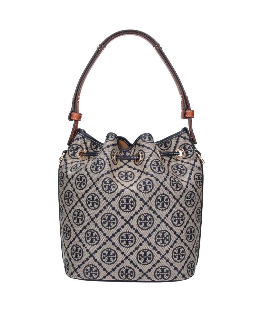 TORY BURCH Синяя хлопковая сумка через плечо, фото 3