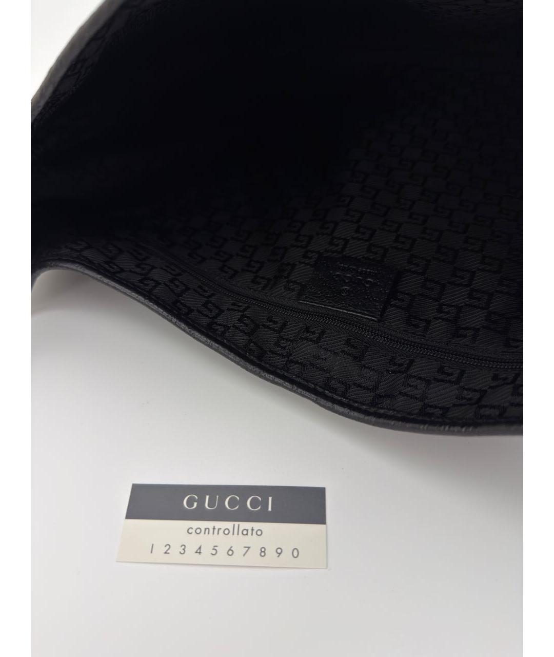 GUCCI Темно-синяя сумка через плечо из канвы, фото 6