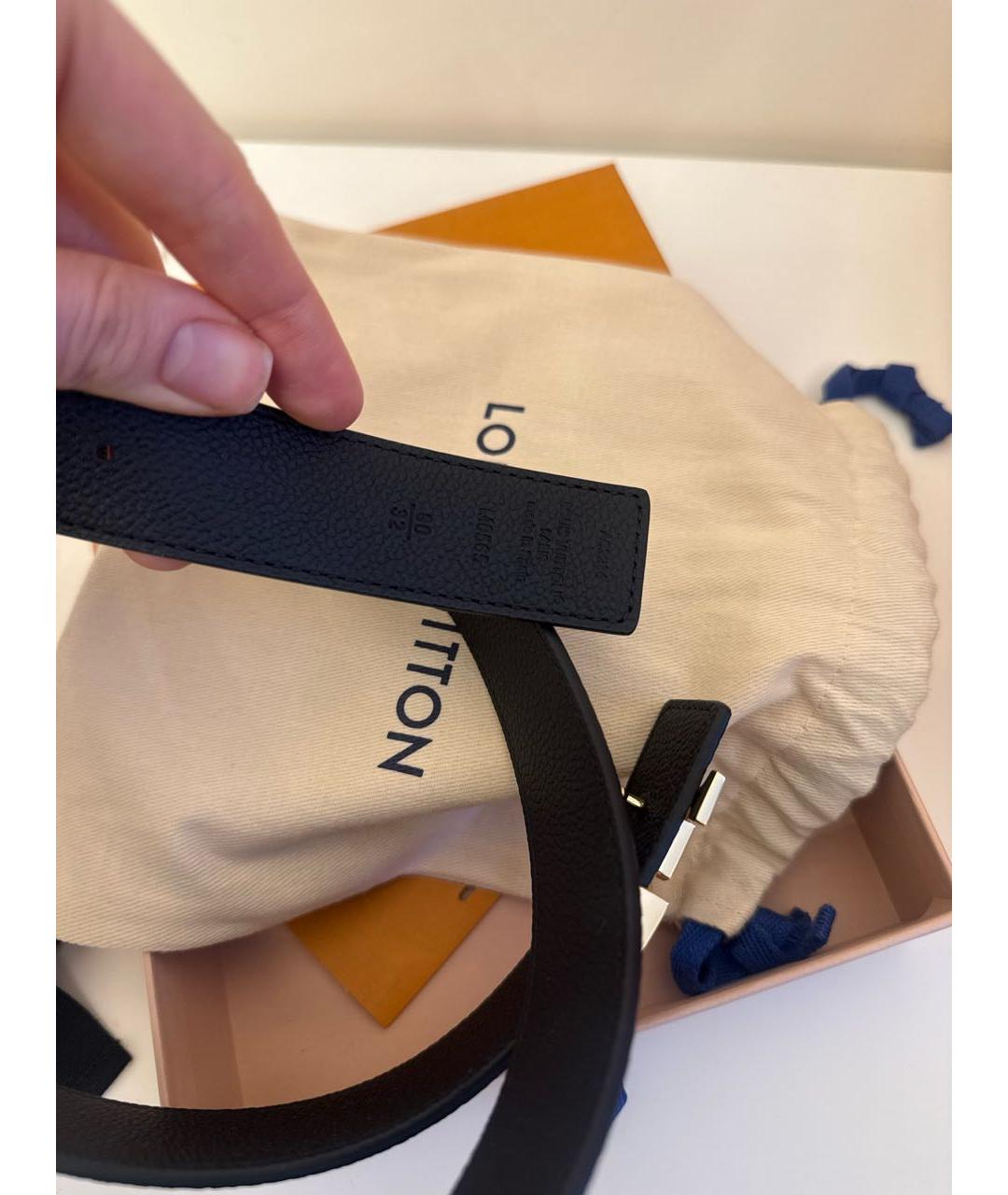 LOUIS VUITTON Коричневый кожаный ремень, фото 7