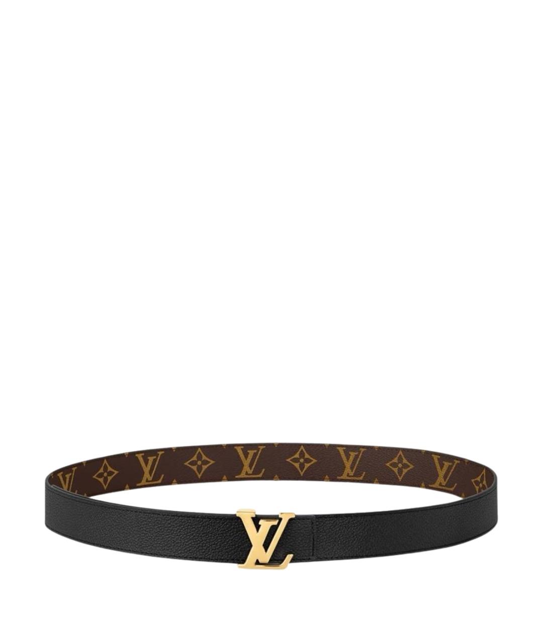 LOUIS VUITTON Коричневый кожаный ремень, фото 1