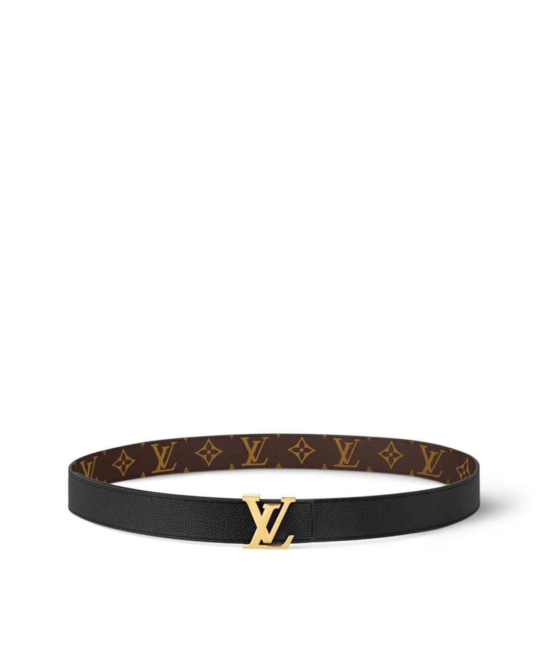 LOUIS VUITTON Коричневый кожаный ремень, фото 8
