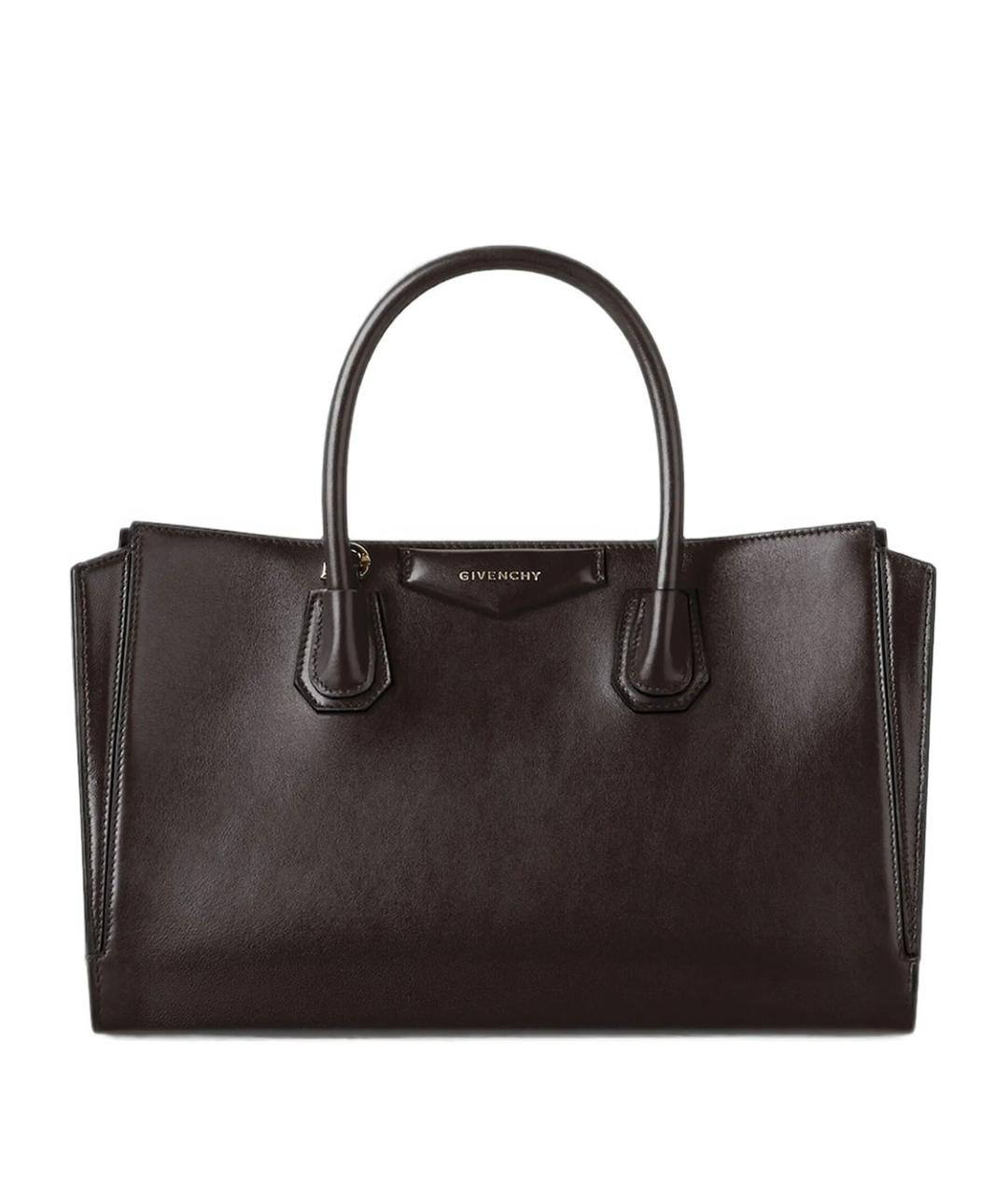 GIVENCHY Коричневая кожаная сумка тоут, фото 1
