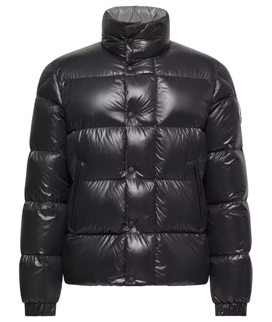 MONCLER Черный полиамидовый пуховик, фото 1
