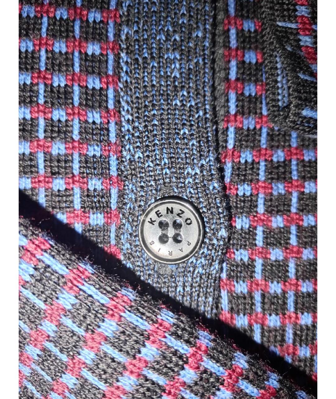KENZO Фиолетовый хлопковый кардиган, фото 4