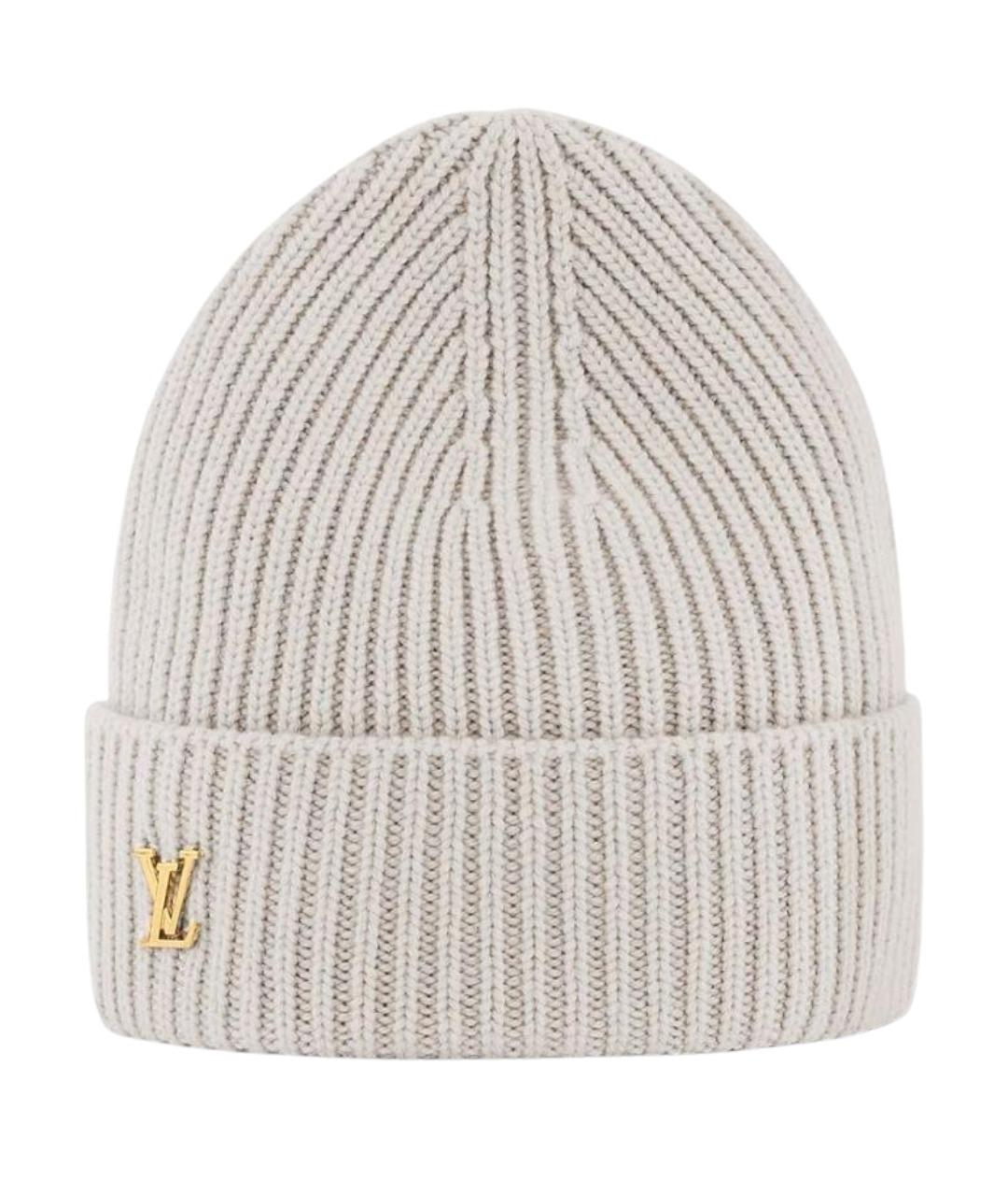 LOUIS VUITTON Серая кашемировая шапка, фото 1