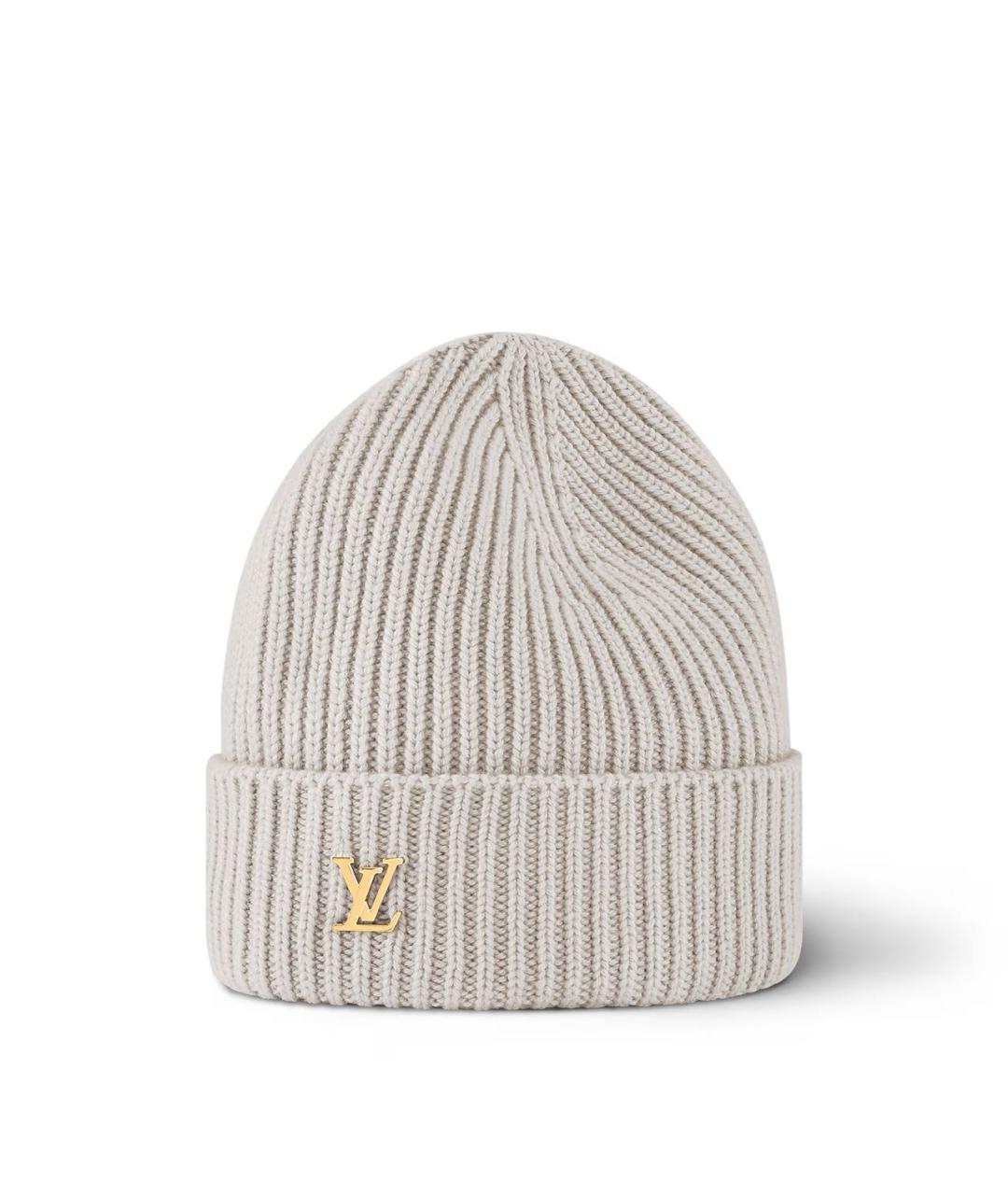 LOUIS VUITTON Серая кашемировая шапка, фото 2