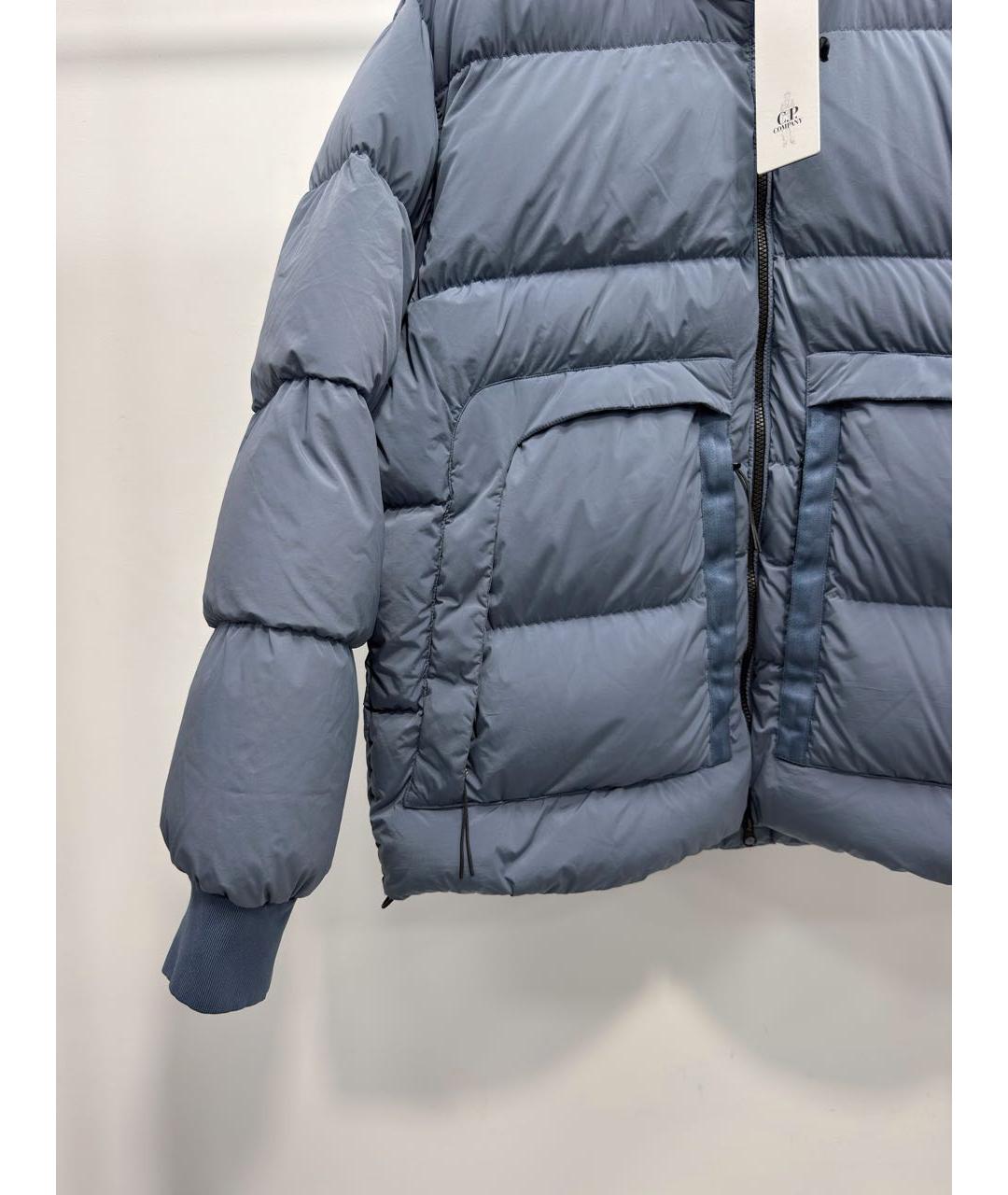 CP COMPANY Голубой нейлоновый пуховик, фото 3