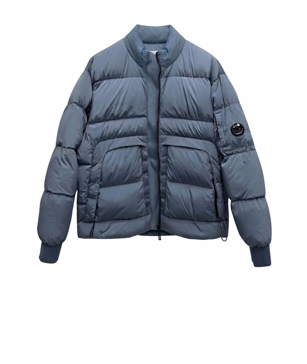 CP COMPANY Голубой нейлоновый пуховик, фото 1
