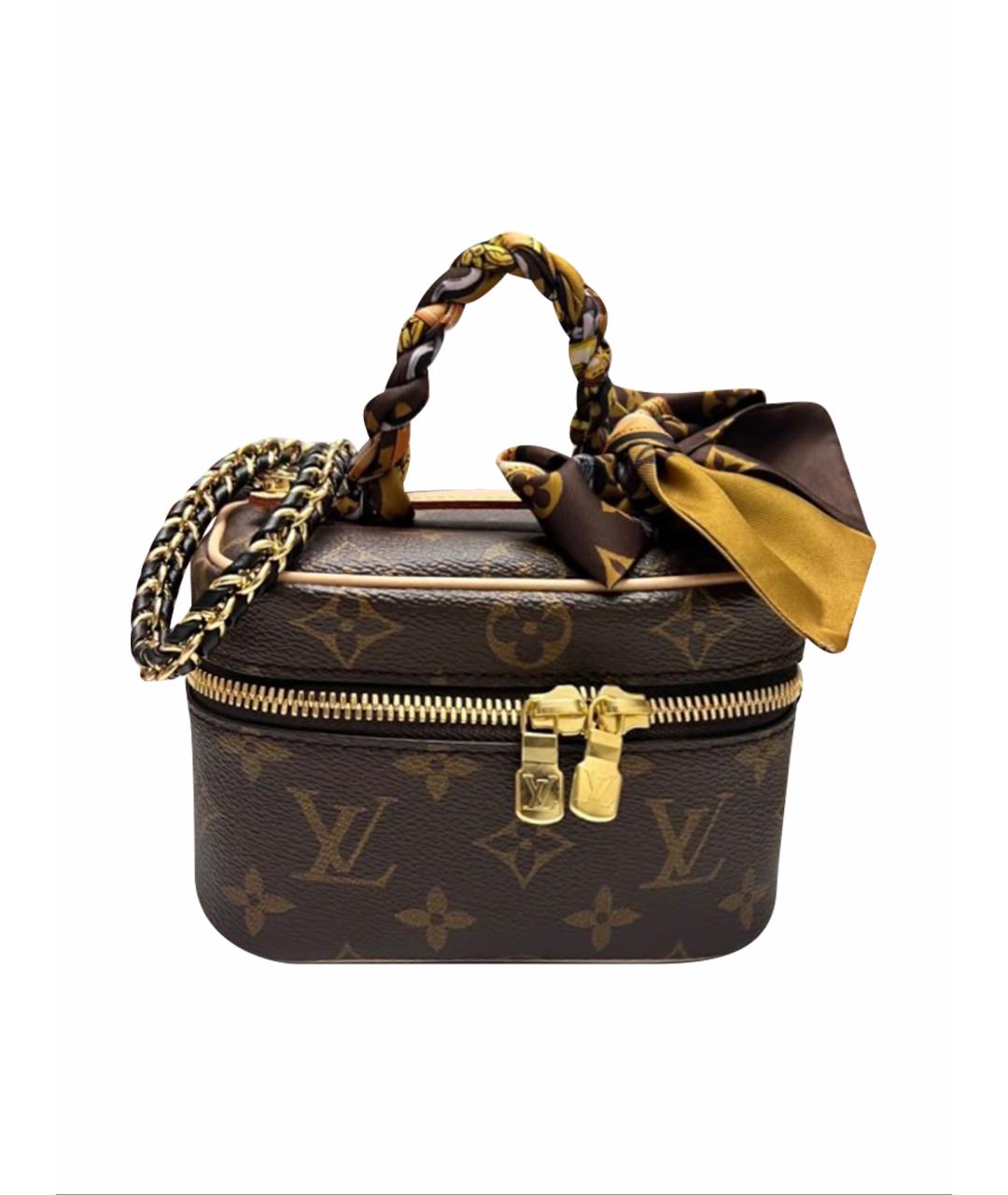 LOUIS VUITTON Красная сумка с короткими ручками из канвы, фото 1