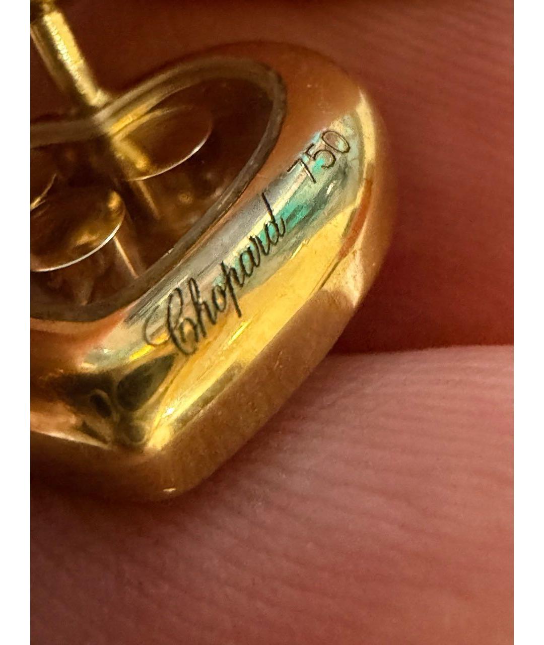 CHOPARD Золотые серьги из желтого золота, фото 4