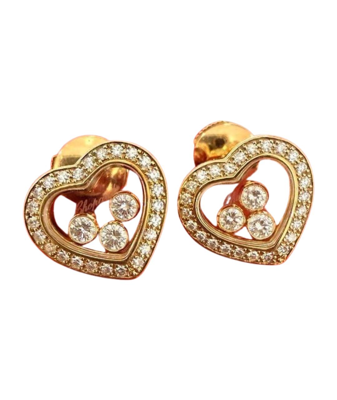 CHOPARD Золотые серьги из желтого золота, фото 1
