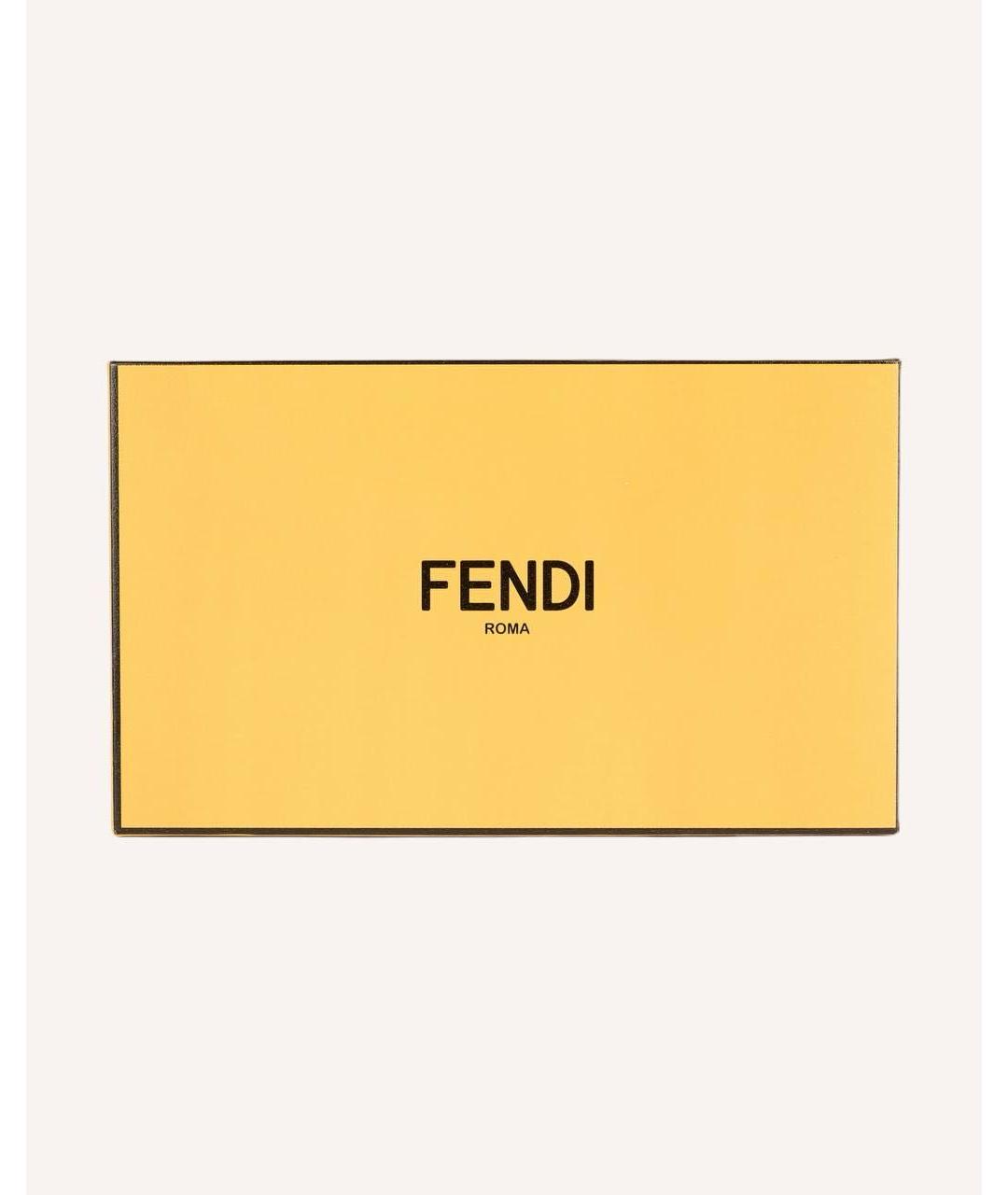 FENDI Коричневая кожаная сумка через плечо, фото 8