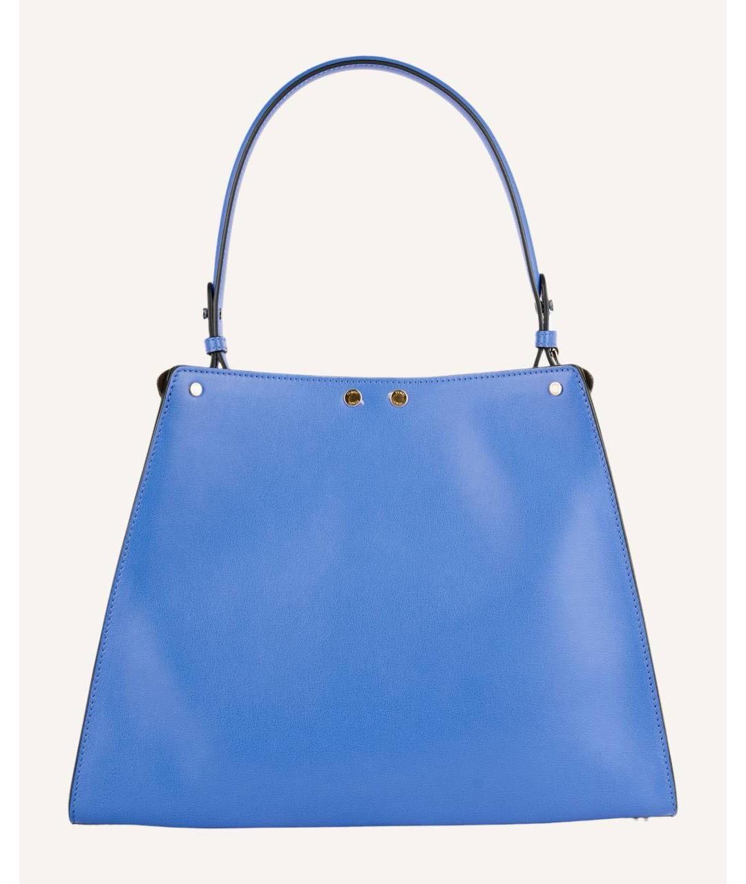 FENDI Синяя кожаная сумка тоут, фото 2
