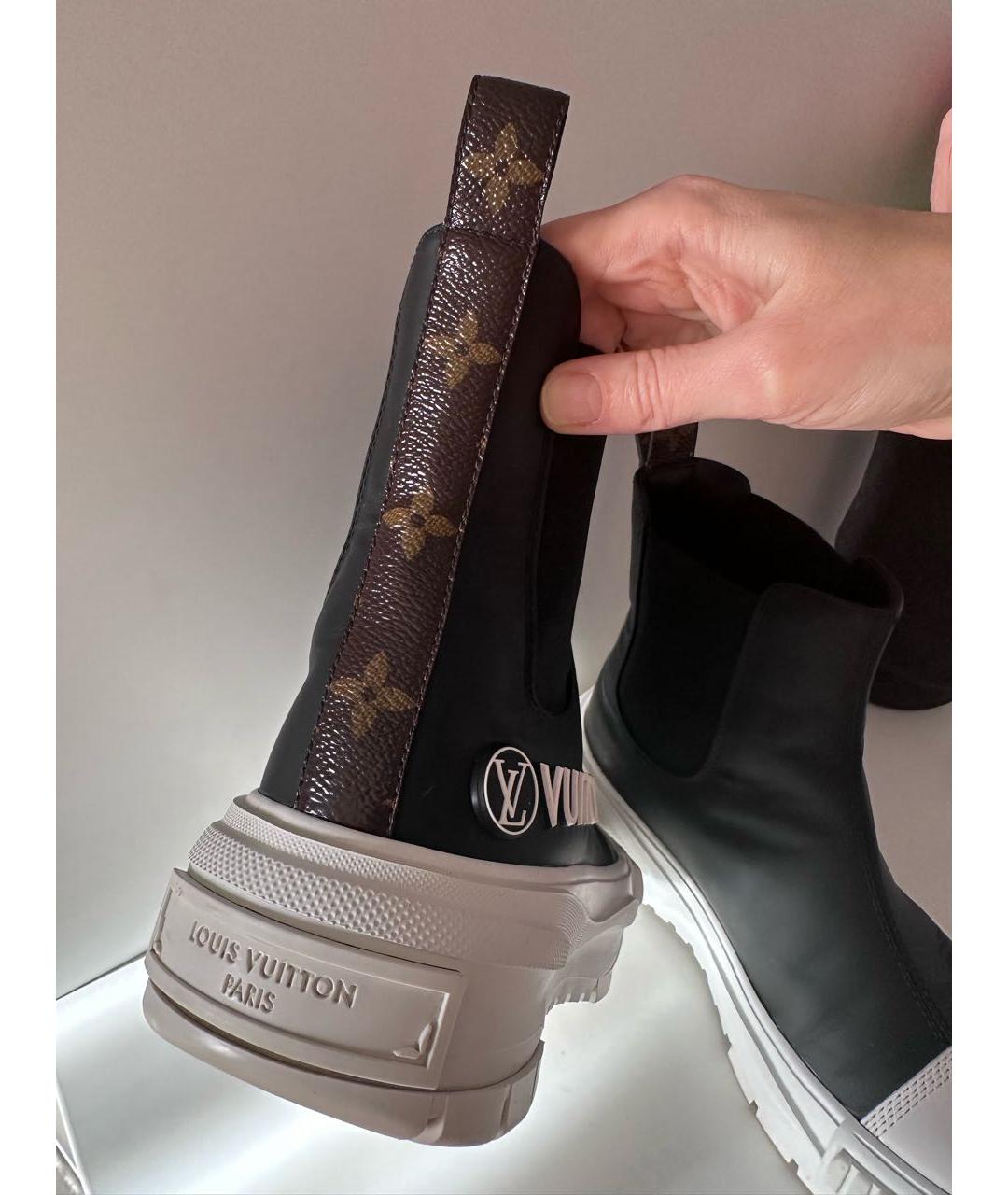 LOUIS VUITTON Черные полусапоги, фото 2