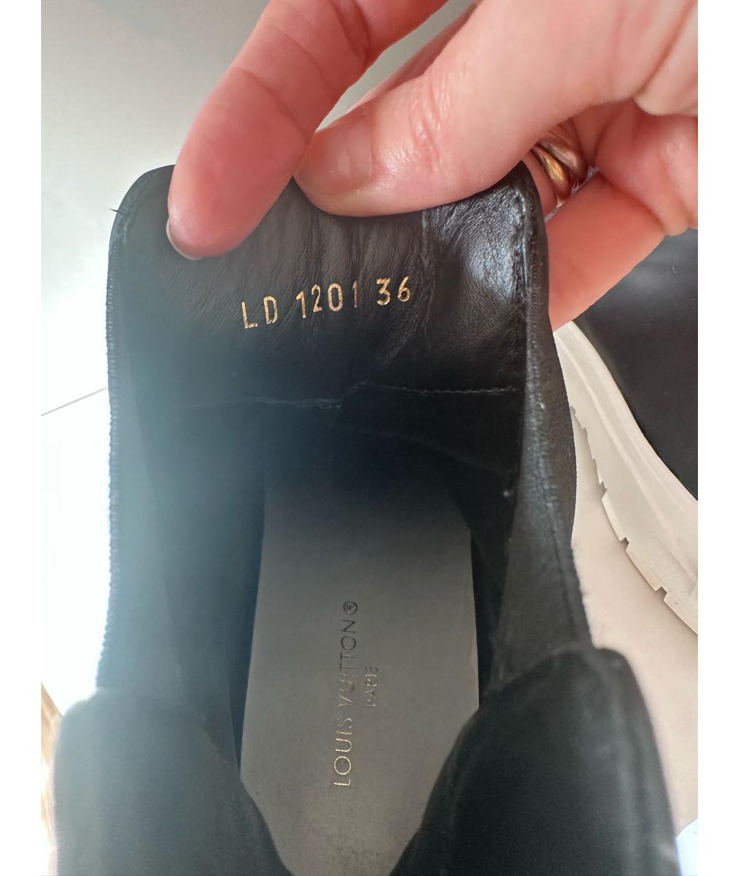 LOUIS VUITTON Черные полусапоги, фото 7