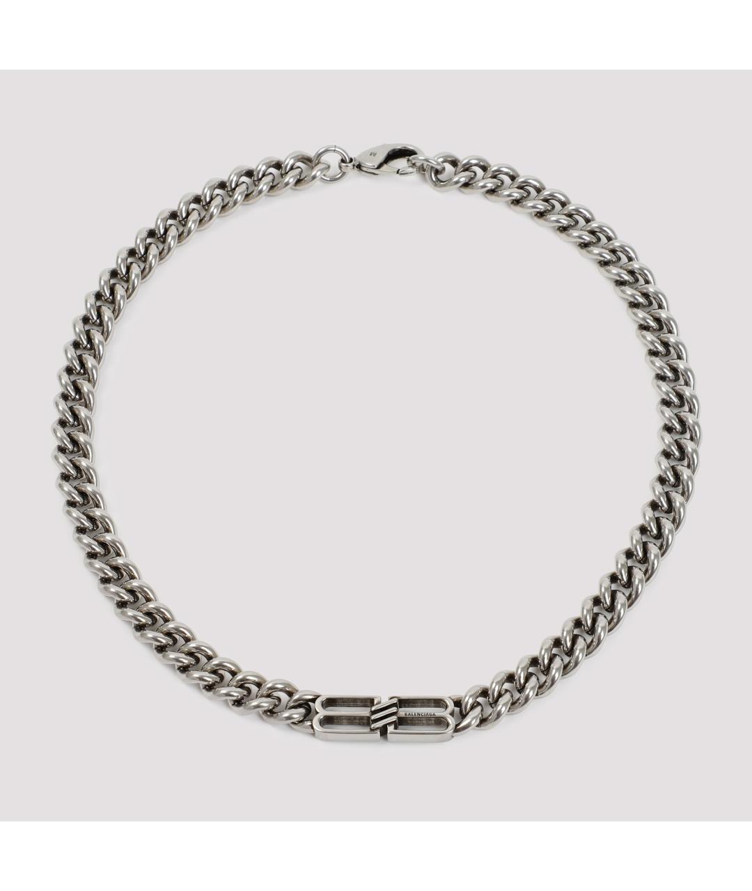BALENCIAGA Серебряная металлическая цепочка/подвеска, фото 2