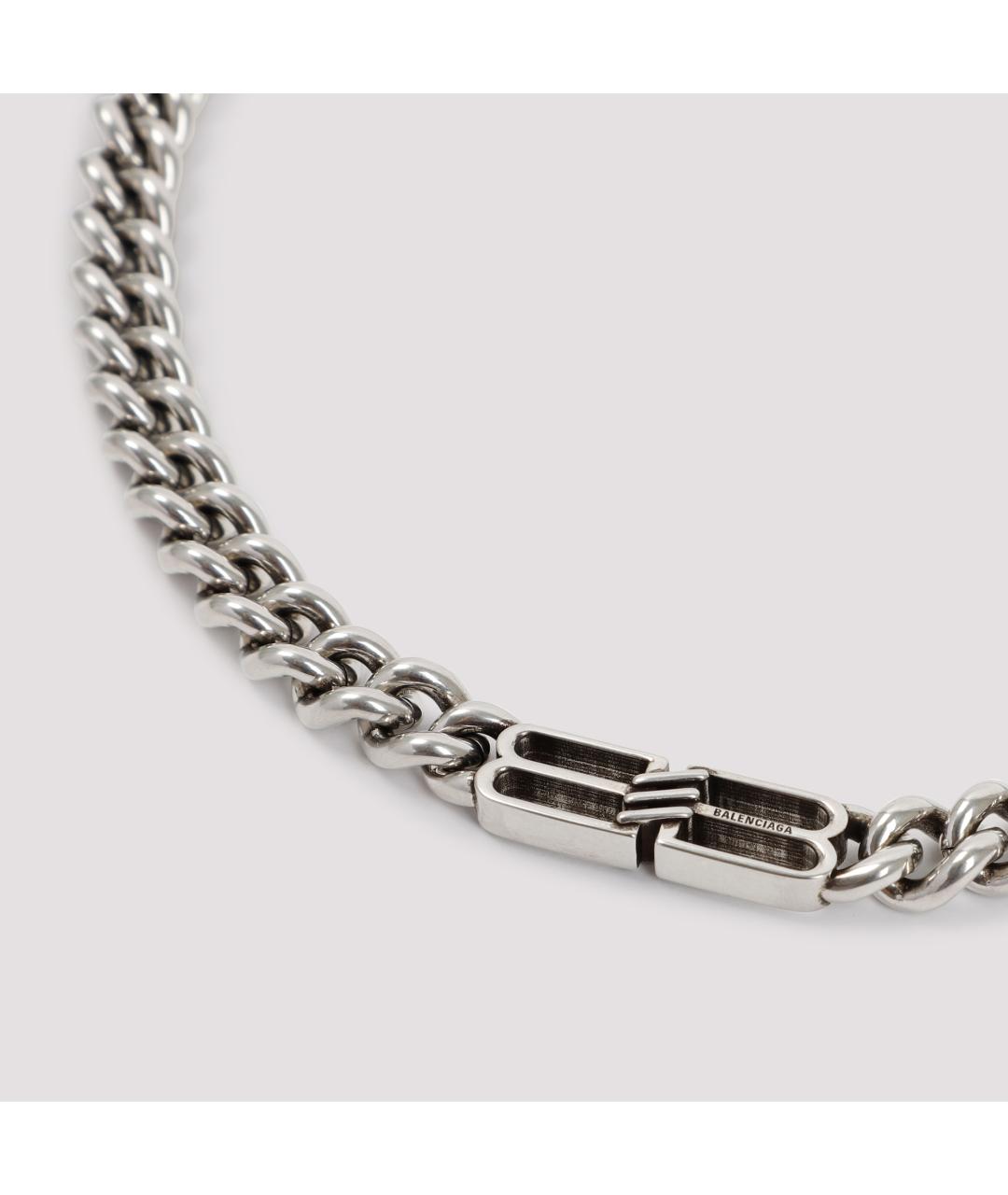 BALENCIAGA Серебряная металлическая цепочка/подвеска, фото 3