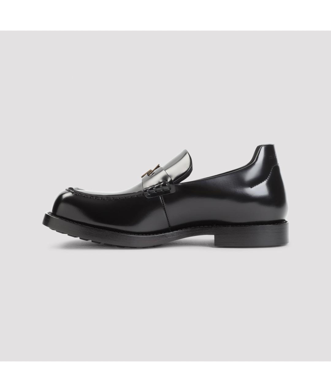 BALENCIAGA Черные кожаные лоферы, фото 3