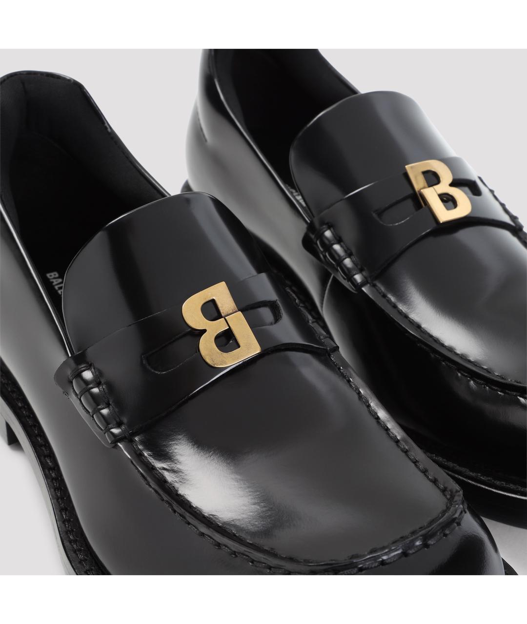 BALENCIAGA Черные кожаные лоферы, фото 5