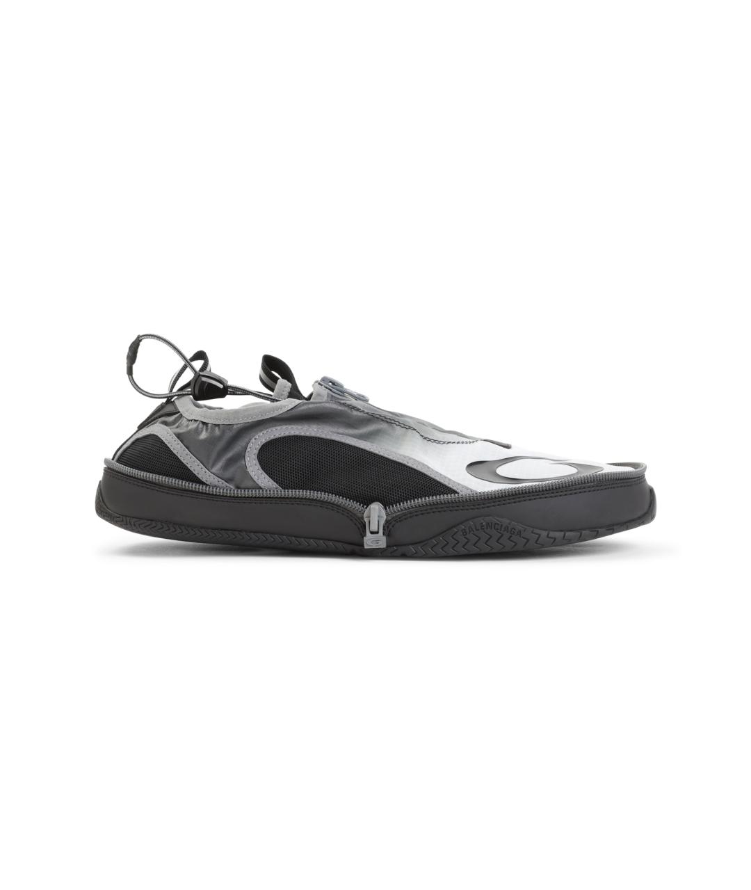 BALENCIAGA Серые текстильные низкие кроссовки / кеды, фото 2