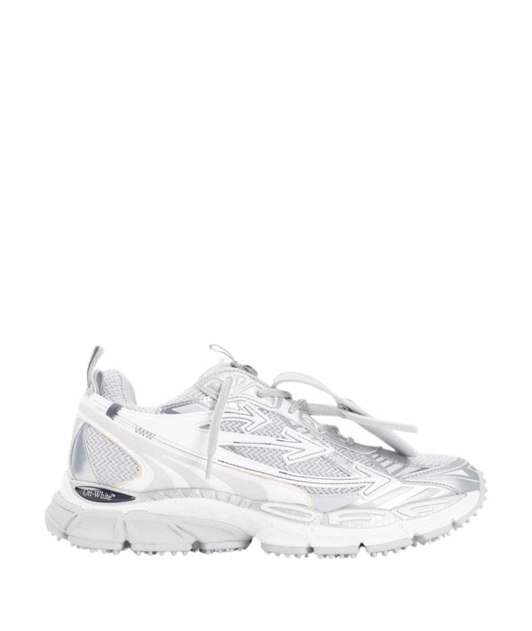 OFF-WHITE Белые текстильные низкие кроссовки / кеды, фото 1