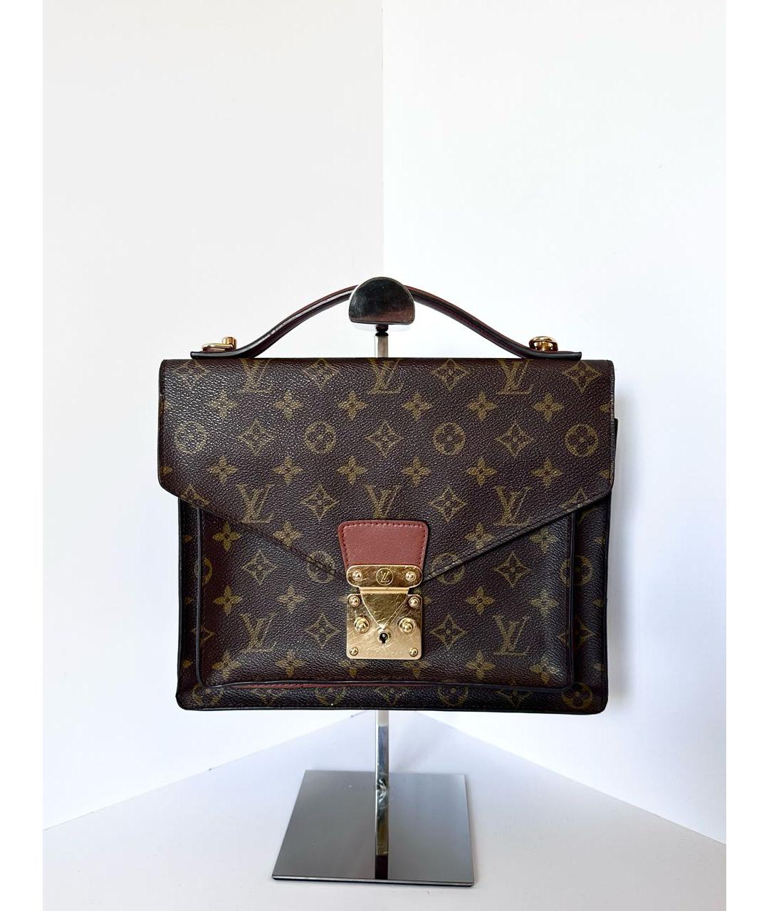 LOUIS VUITTON Коричневая сумка через плечо из канвы, фото 9