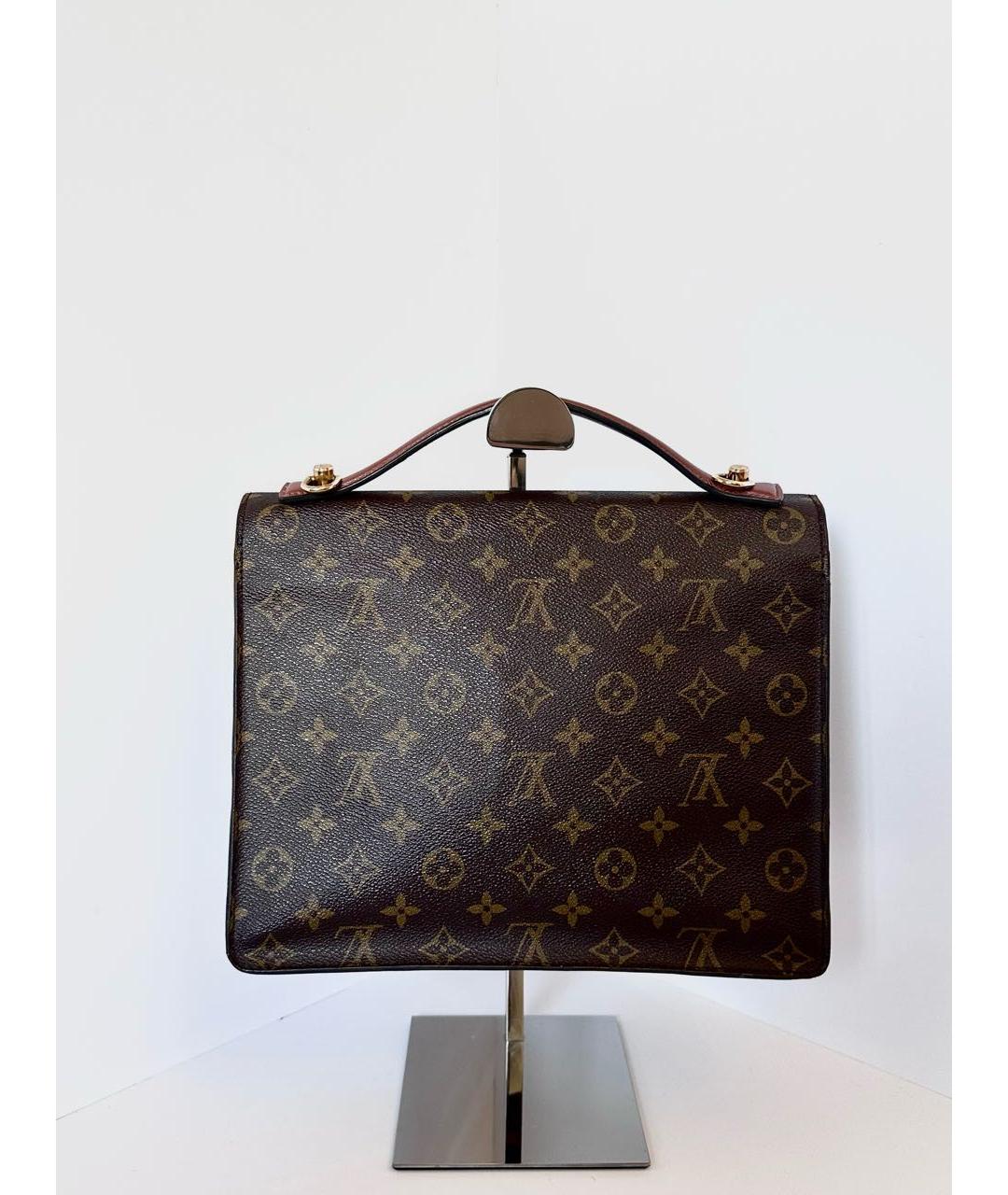 LOUIS VUITTON Коричневая сумка через плечо из канвы, фото 5