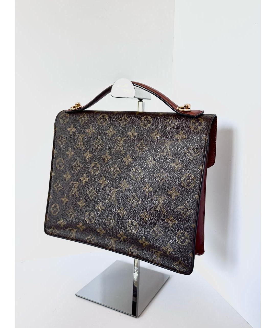 LOUIS VUITTON Коричневая сумка через плечо из канвы, фото 6