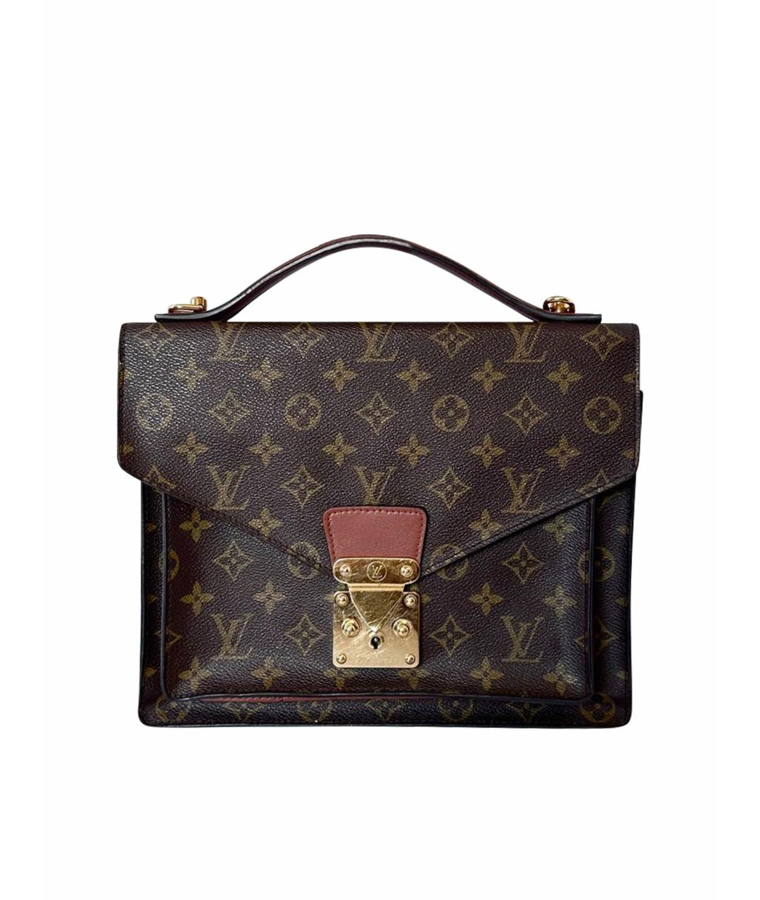 LOUIS VUITTON Коричневая сумка через плечо из канвы, фото 1