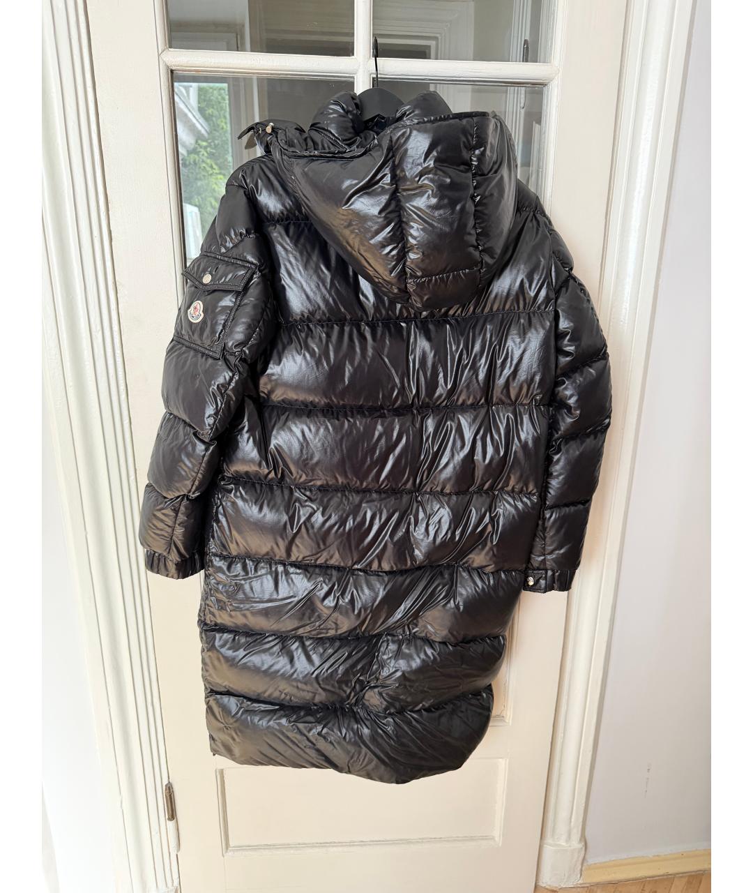 MONCLER Черный нейлоновый пуховик, фото 2