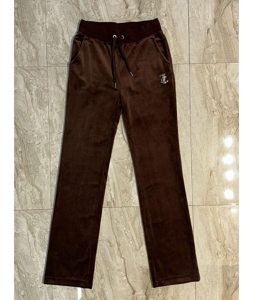 JUICY COUTURE Коричневый велюровый спортивные костюмы, фото 4