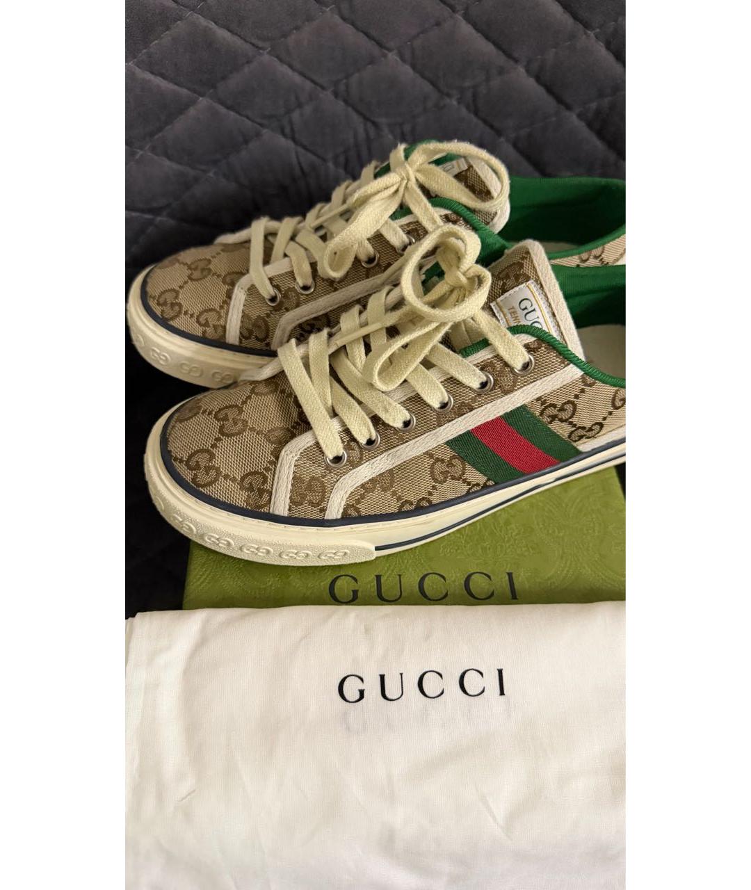 GUCCI Текстильные кеды, фото 6