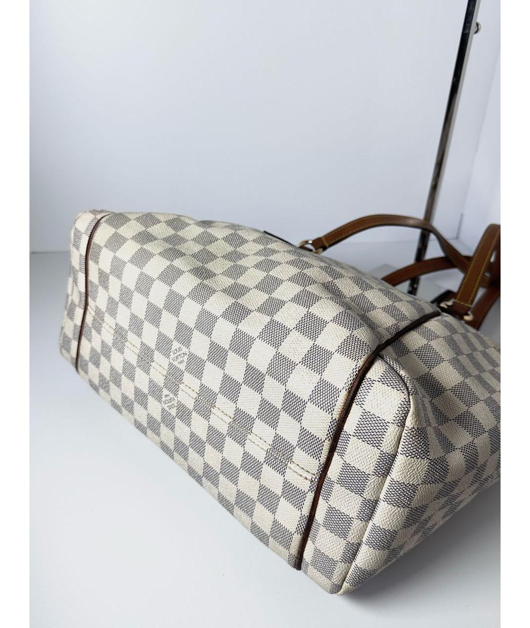LOUIS VUITTON Белая сумка тоут из канвы, фото 8