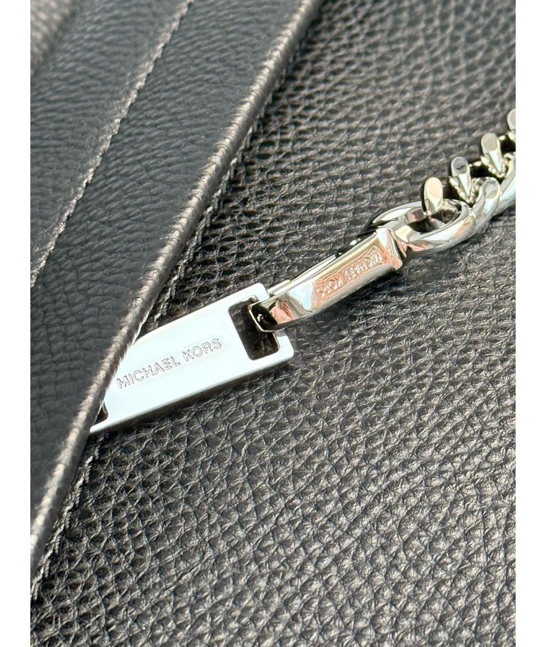 MICHAEL KORS Черный рюкзак из искусственной кожи, фото 6