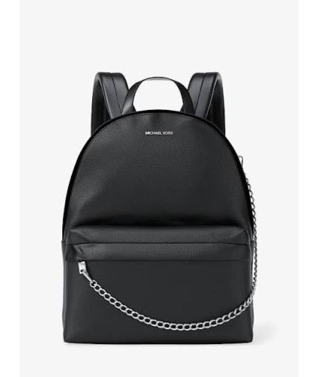 MICHAEL KORS Черный рюкзак из искусственной кожи, фото 9