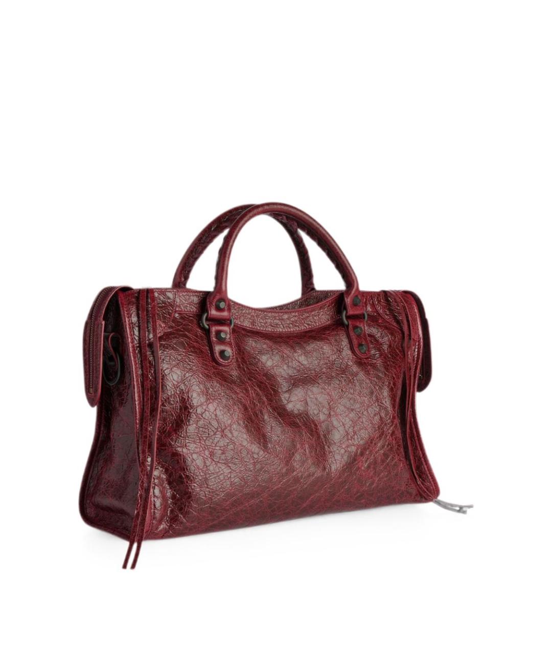 BALENCIAGA Красная кожаная сумка тоут, фото 2