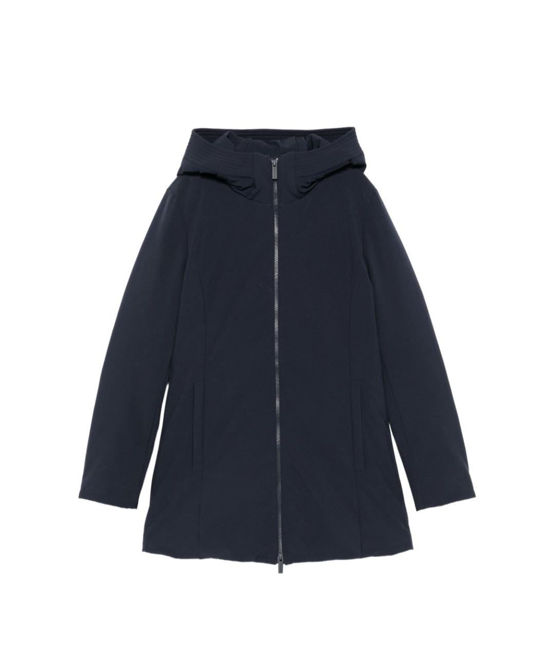 WOOLRICH Синее полиэстеровое пальто, фото 4