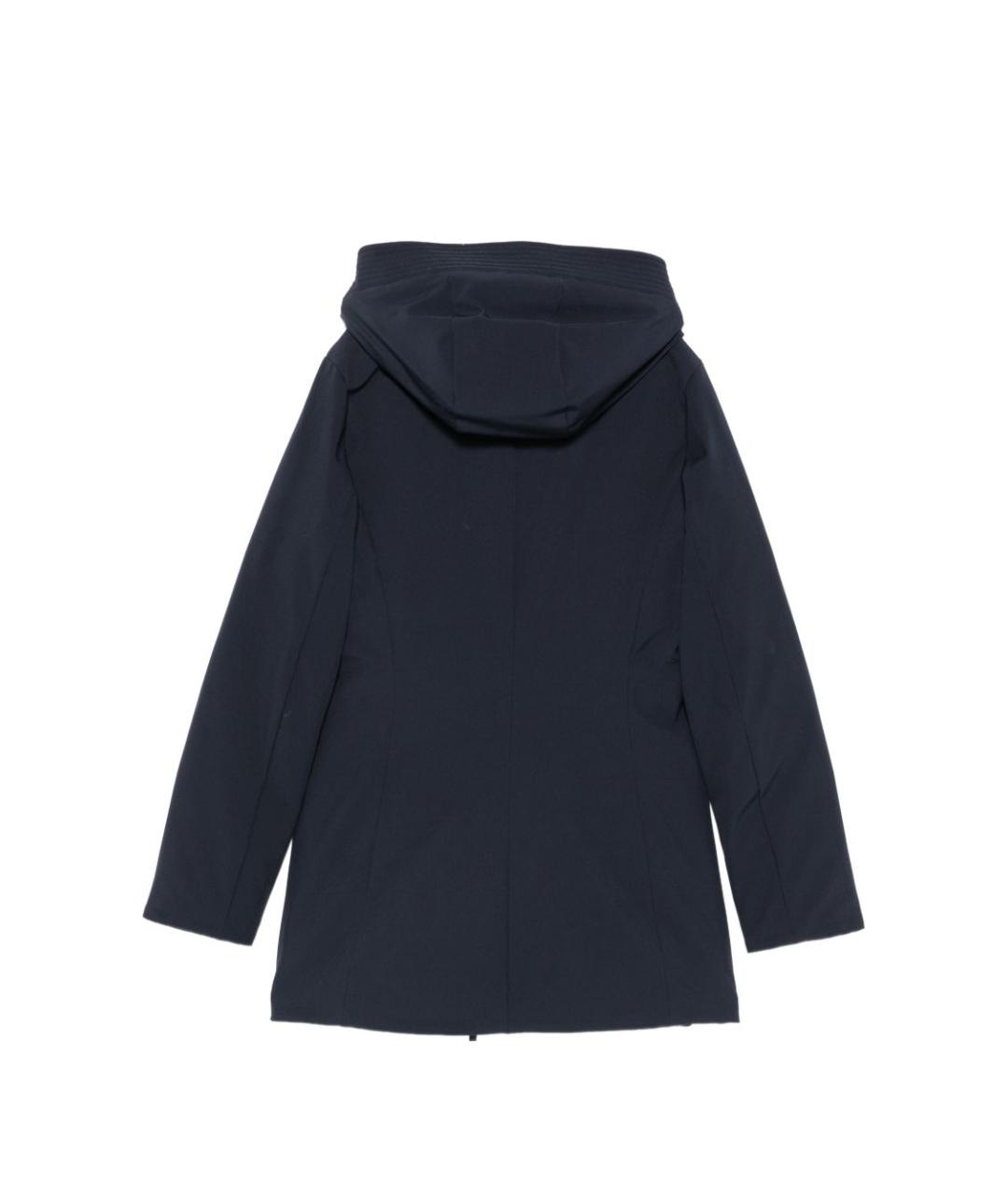 WOOLRICH Синее полиэстеровое пальто, фото 2