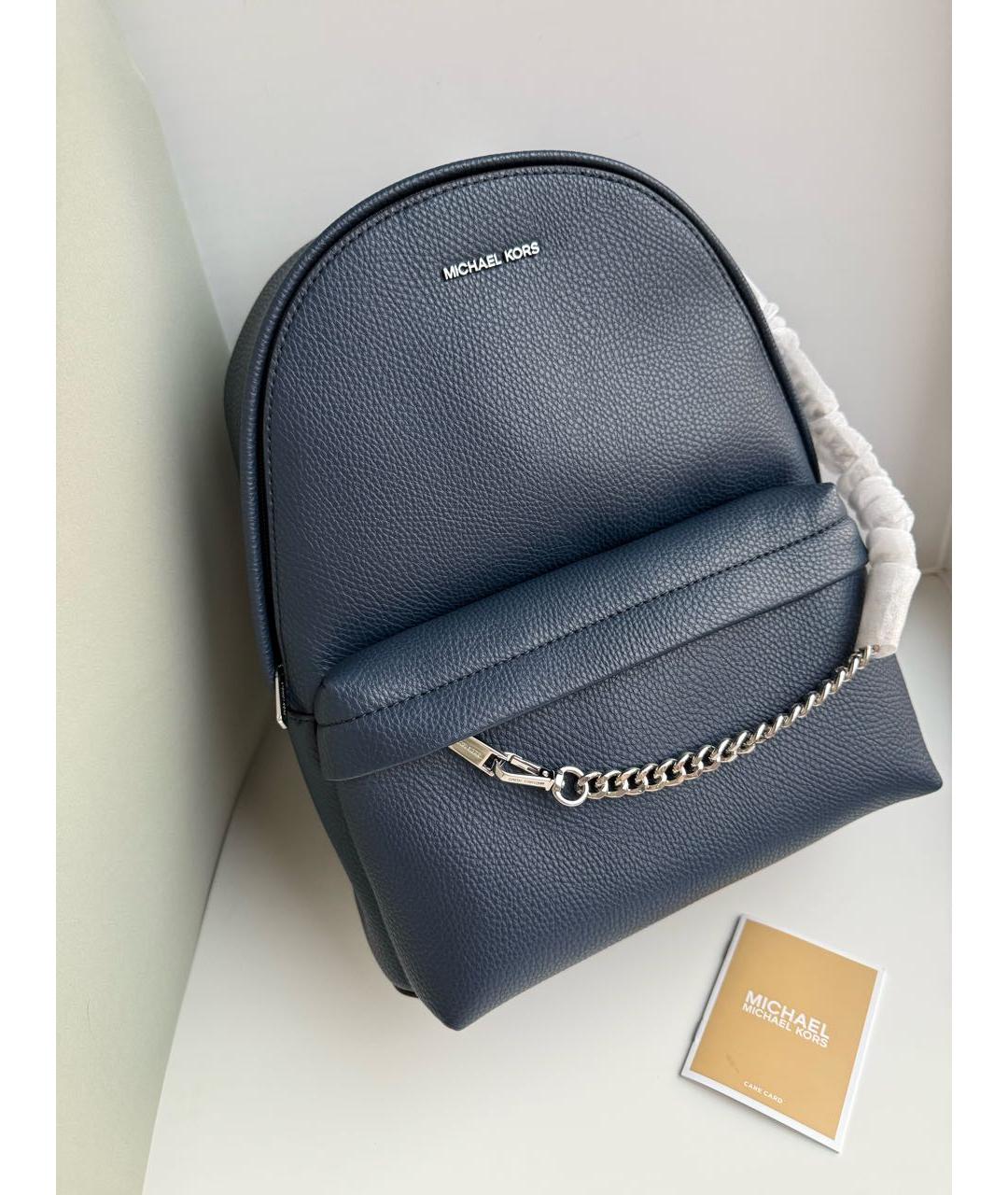 MICHAEL KORS Темно-синий рюкзак из искусственной кожи, фото 2