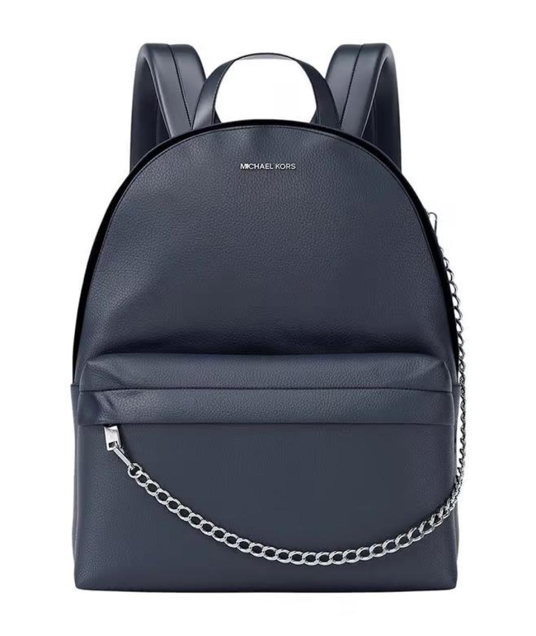MICHAEL KORS Темно-синий рюкзак из искусственной кожи, фото 9