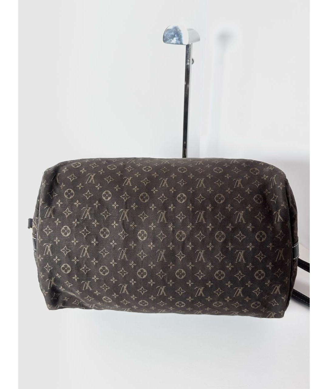 LOUIS VUITTON Коричневая дорожная/спортивная сумка из канвы, фото 8