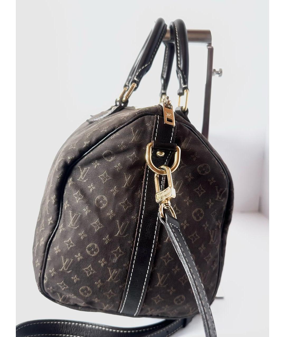 LOUIS VUITTON Коричневая дорожная/спортивная сумка из канвы, фото 7
