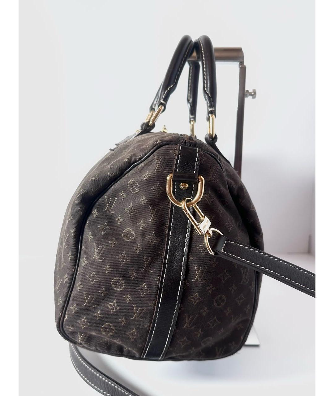 LOUIS VUITTON Коричневая дорожная/спортивная сумка из канвы, фото 6