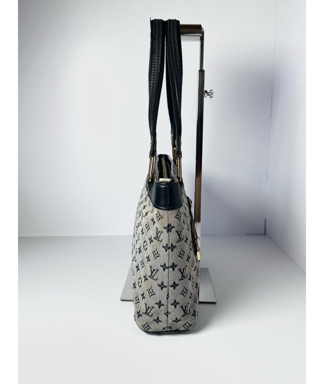 LOUIS VUITTON Серая льняная сумка тоут, фото 6