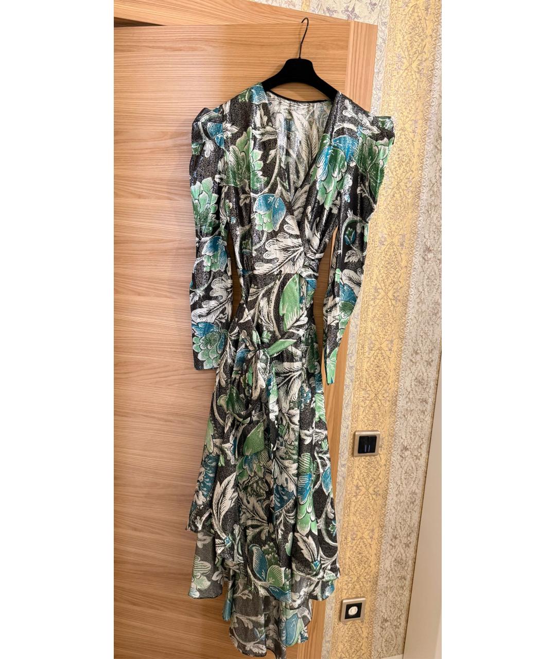 DIANE VON FURSTENBERG Мульти шелковое повседневное платье, фото 2