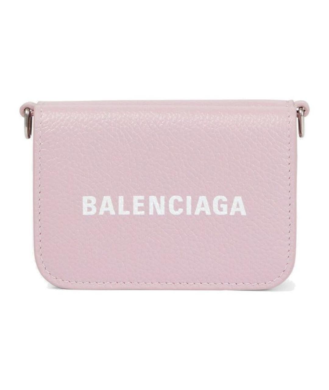 BALENCIAGA Розовая кожаная сумка через плечо, фото 1