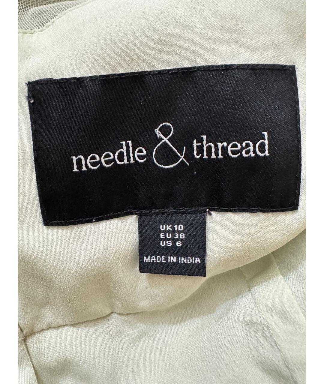 NEEDLE & THREAD Бежевое вечернее платье, фото 3