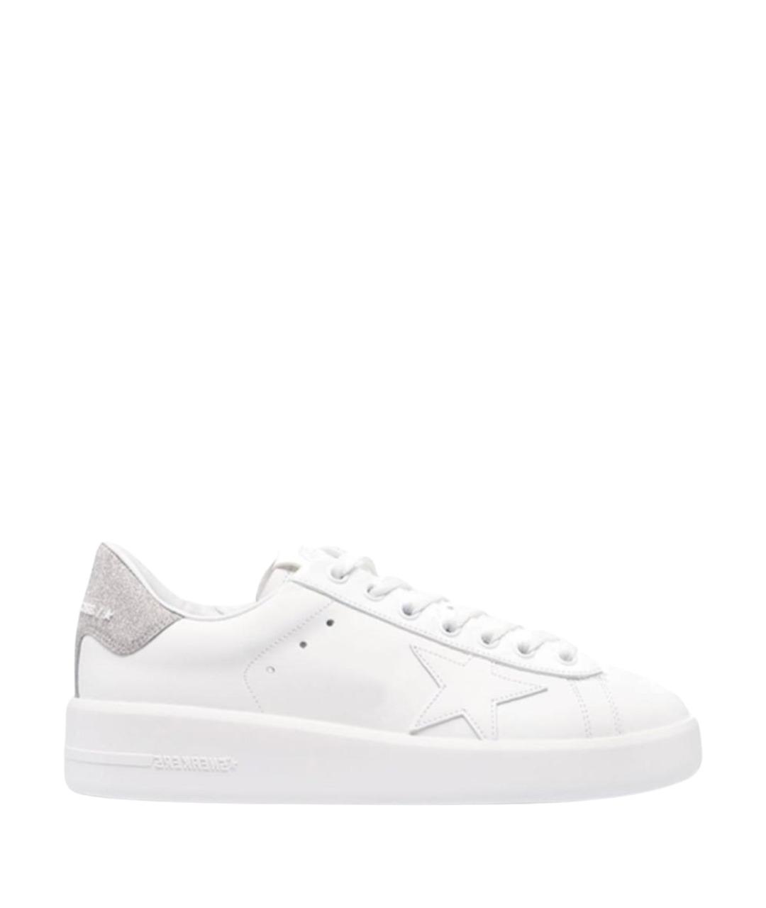GOLDEN GOOSE Белые кожаные кеды, фото 1