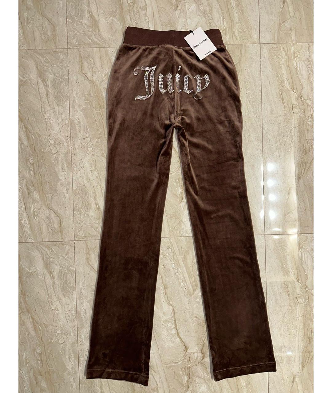 JUICY COUTURE Коричневый велюровый спортивные костюмы, фото 5