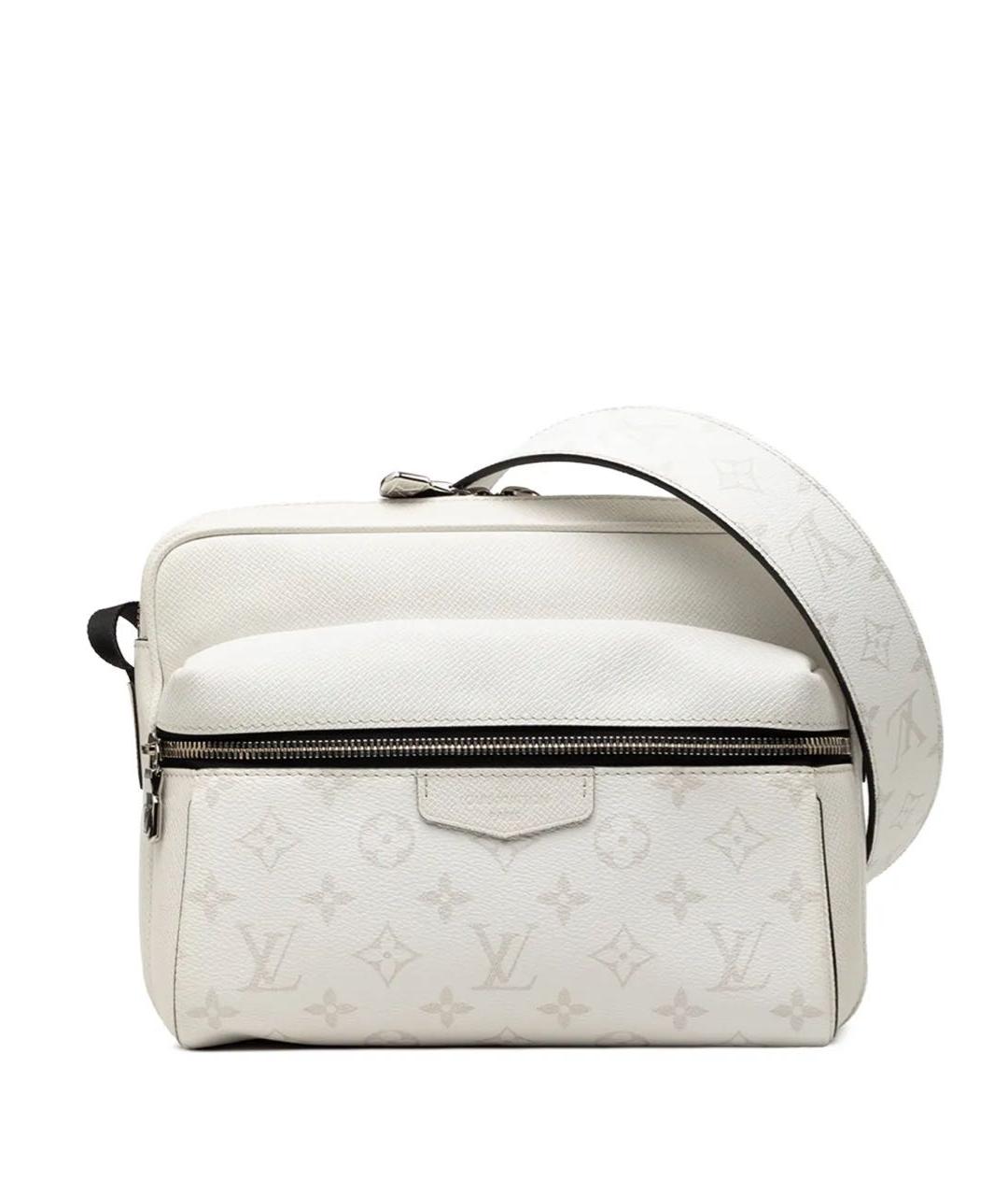 LOUIS VUITTON Серая кожаная сумка через плечо, фото 1